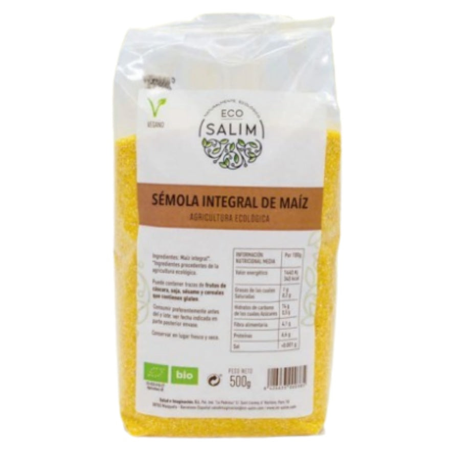 Sêmola Integral de Milho 500 gr | Eco Salim