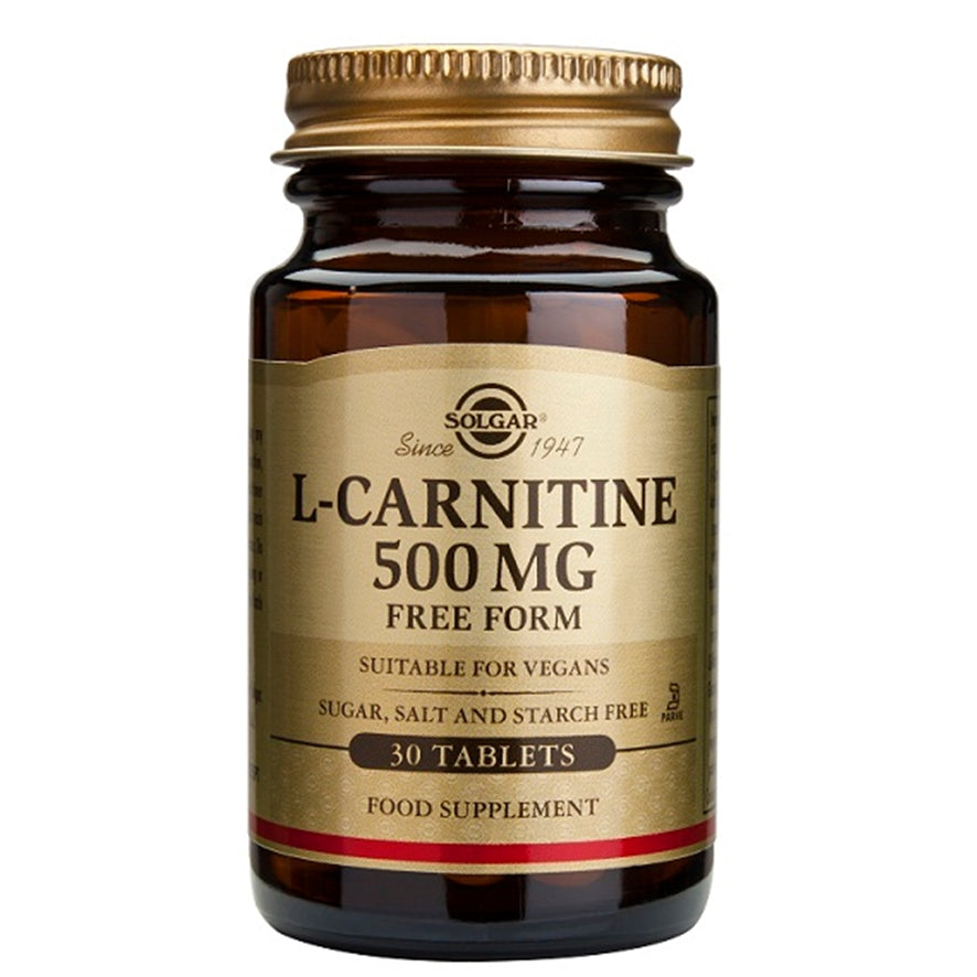 L Carnitina 500 mg 30 comprimidos | Solgar