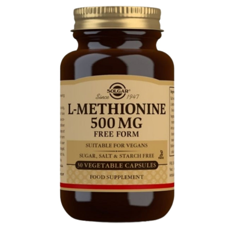 L Methionine 500 Mg 30 Capsulas | Solgar - Dietetica Ferrer
