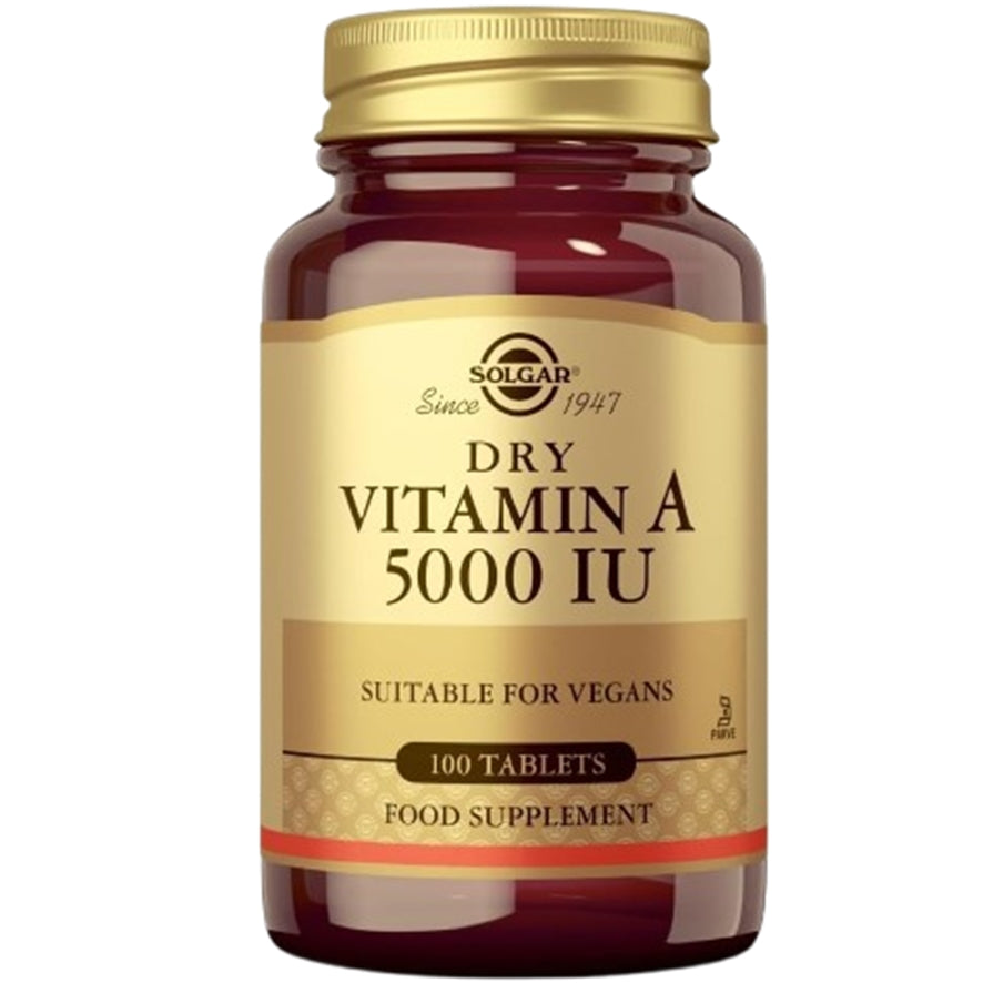 Vitamin A 5000 Ui 100 Comprimidos | Solgar - Dietetica Ferrer