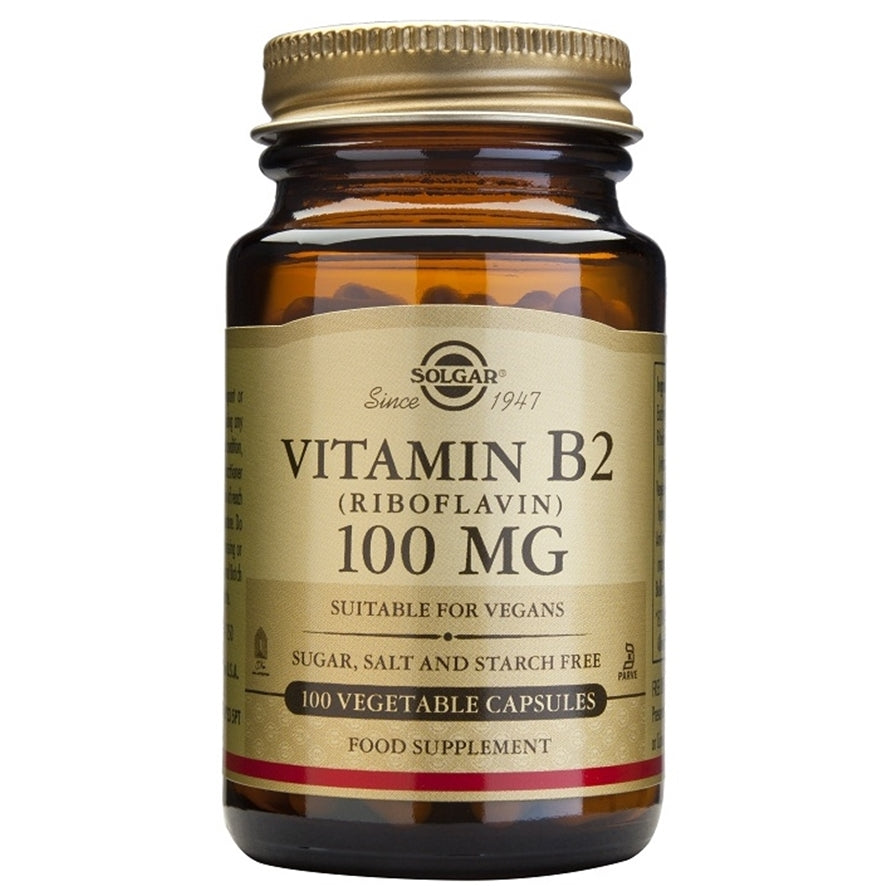 Vitamin B2 100 Mg 100 Capsulas | Solgar - Dietetica Ferrer
