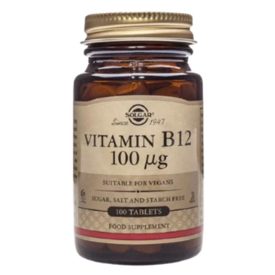 Vitamin B12 100 µg 100 Comprimidos | Solgar - Dietetica Ferrer