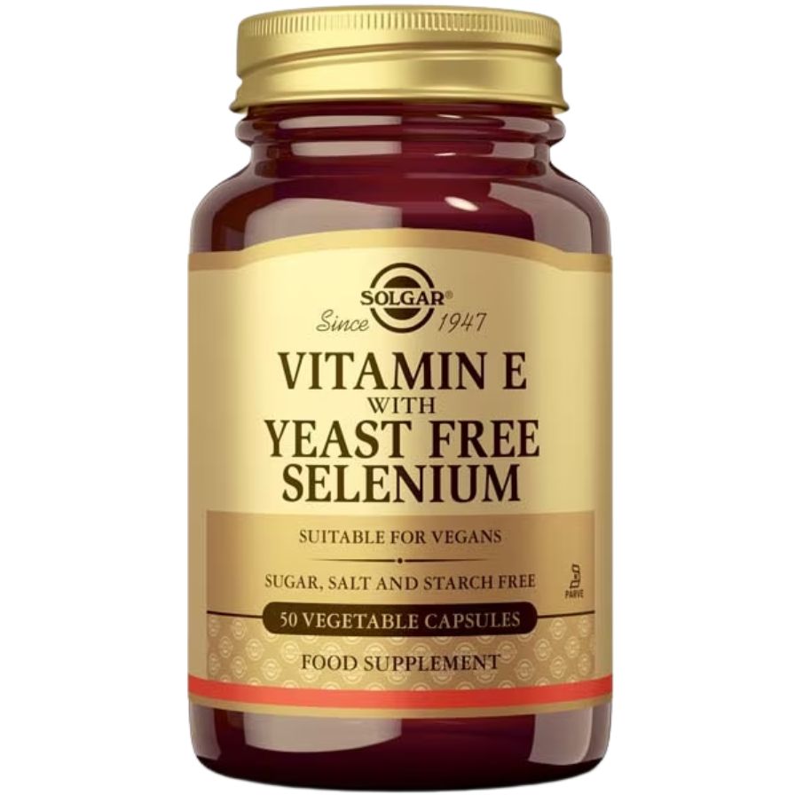 Vitamin E With Yeast Free Selenium 50 Capsulas | Solgar - Dietetica Ferrer