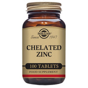 Chelated Zinc 100 Comprimidos | Solgar - Dietetica Ferrer