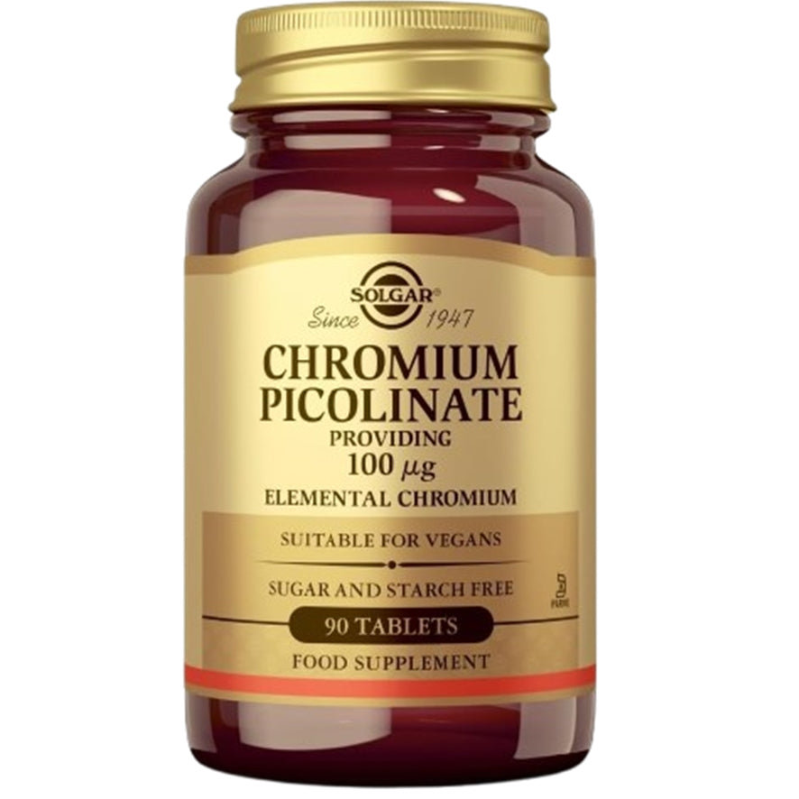 Chromium Picolinate 100 µg 90 Comprimidos | Solgar - Dietetica Ferrer