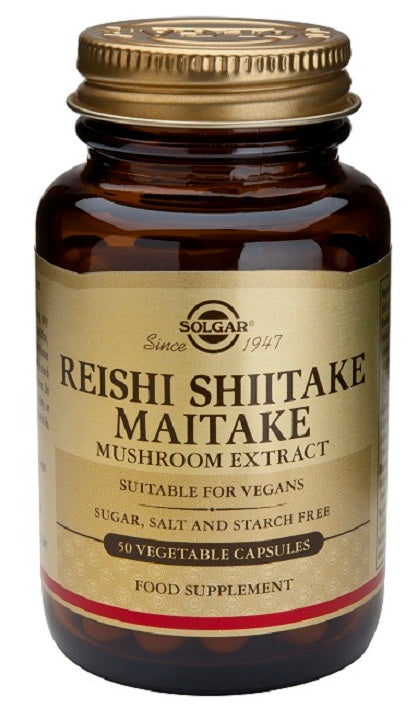 Reishi Shiitake Maitake 50 Capsulas | Solgar - Dietetica Ferrer