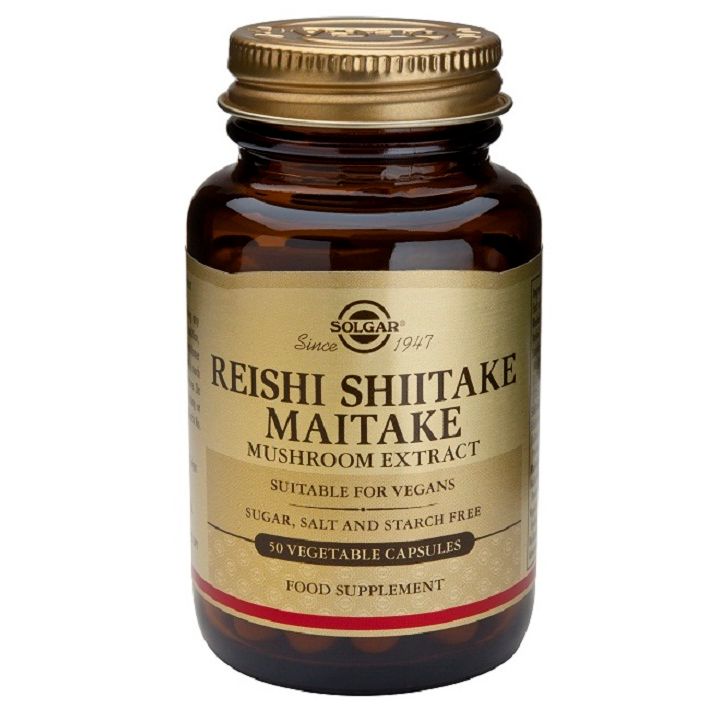 Reishi Shiitake Maitake 50 Capsulas | Solgar - Dietetica Ferrer