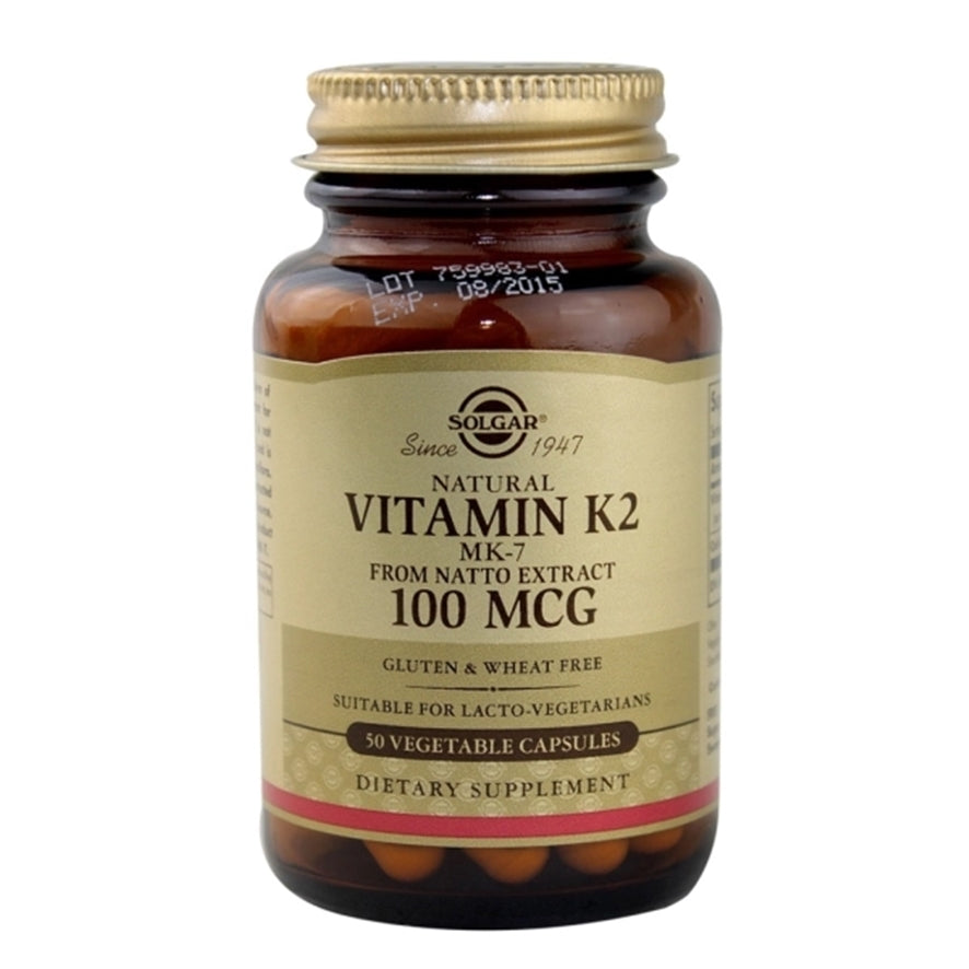 Vitamin K2 100 µg 50 Capsulas | Solgar - Dietetica Ferrer