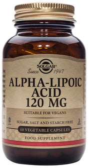 Alpha Lipoic Acid 120 Mg 60 Capsulas | Solgar - Dietetica Ferrer