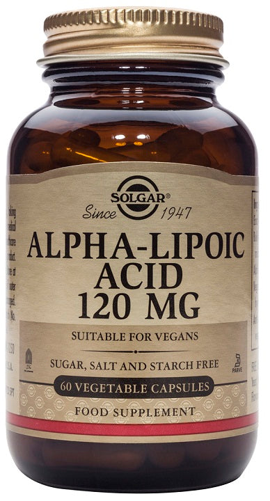 Alpha Lipoic Acid 120 Mg 60 Capsulas | Solgar - Dietetica Ferrer