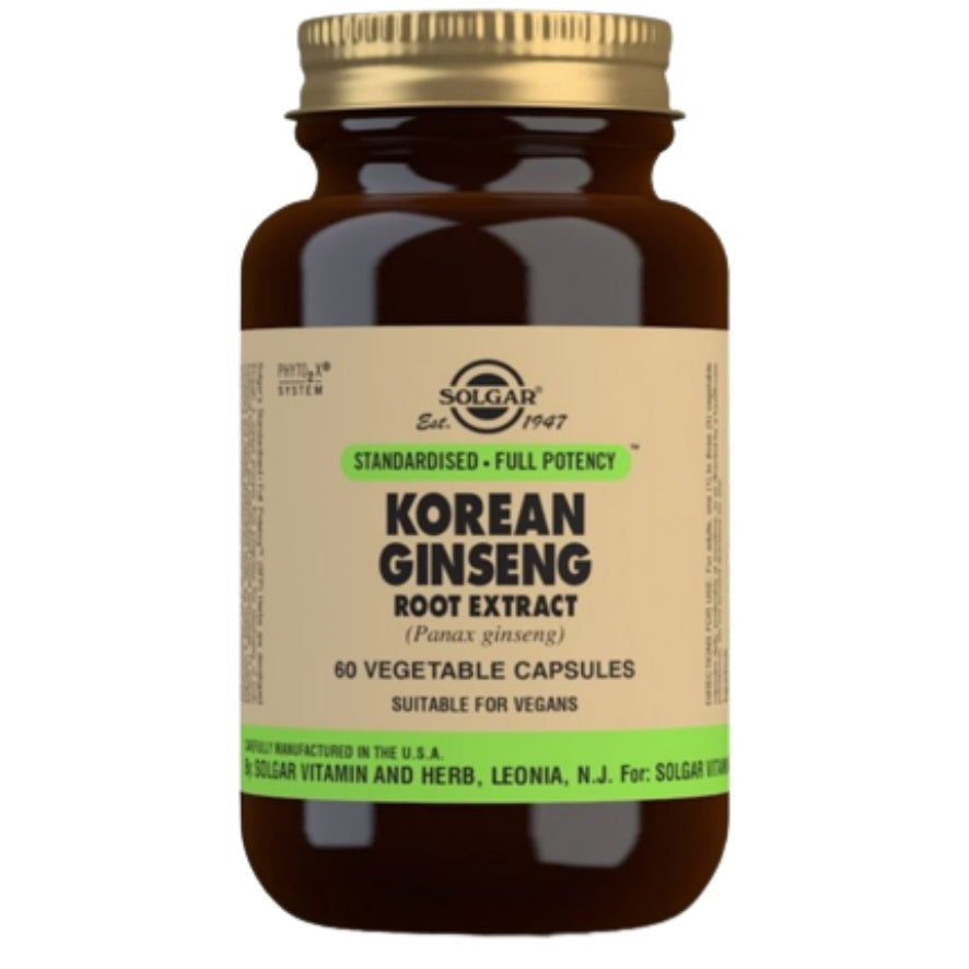 Extracto de Ginseng Coreano 60 Capsulas | Solgar