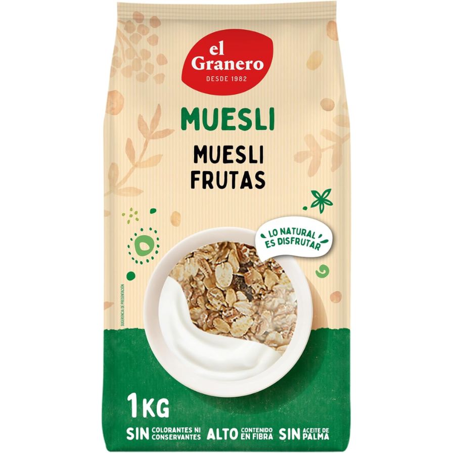 Muesli Frutas 1 Kg | El Granero Integral - Dietetica Ferrer