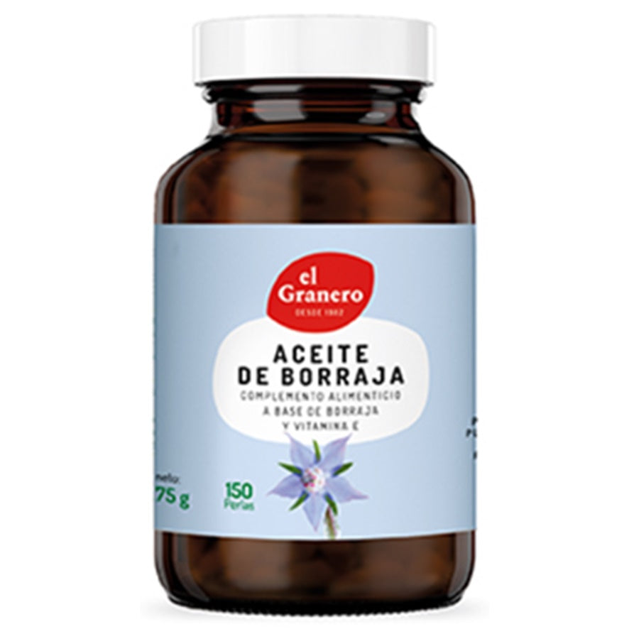 Aceite de Borraja 150 Perlas | El Granero Integral - Dietetica Ferrer
