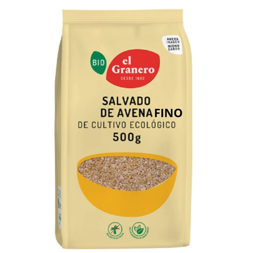 Salvado Fino de Avena Bio 500 gr | El Granero Integral - Dietetica Ferrer