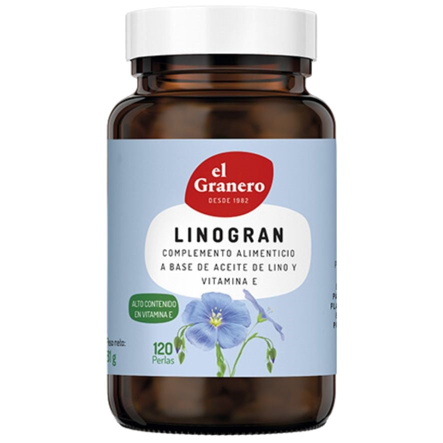 Linogran Aceite de Lino 120 Perlas | El Granero Integral