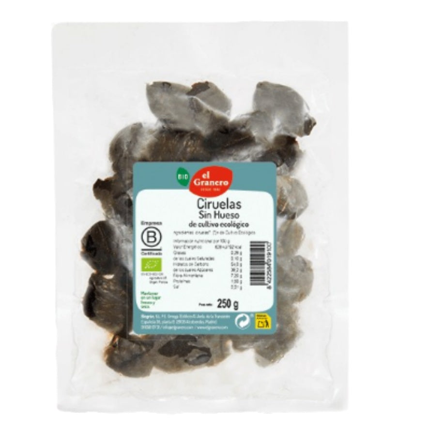 Ciruelas Sin Hueso Bio 250 gr | El Granero Integral - Dietetica Ferrer