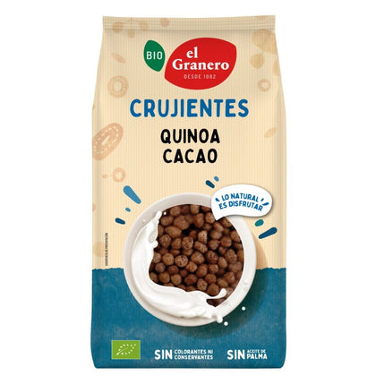 Bolitas de Quinoa Con Agave y Cacao Bio 300 gr | El Granero Integral - Dietetica Ferrer