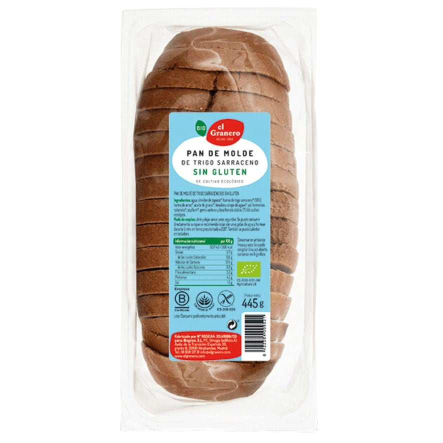 Pão Fatiado Com Trigo Sarraceno Orgânico 445 gr | O Celeiro Completo