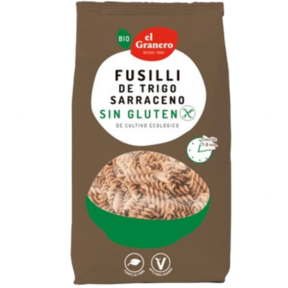 Fusilli de Trigo Sarraceno sin Gluten Bio 500 gr | El Granero Integral
