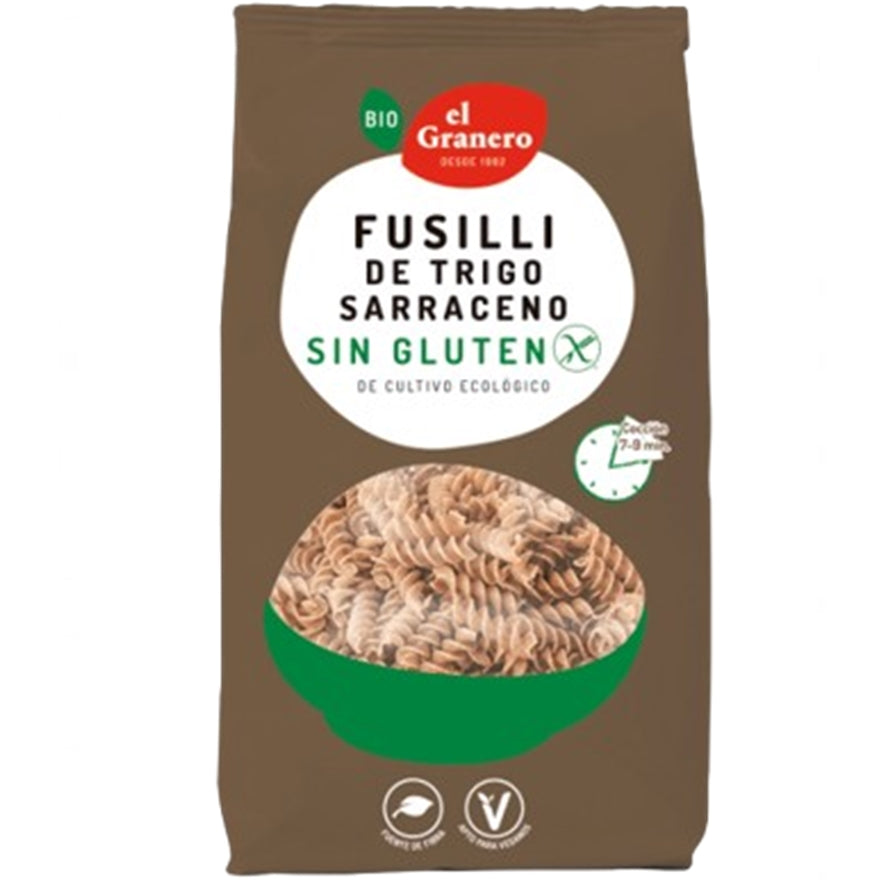 Fusilli de Trigo Sarraceno sin Gluten Bio 500 gr | El Granero Integral