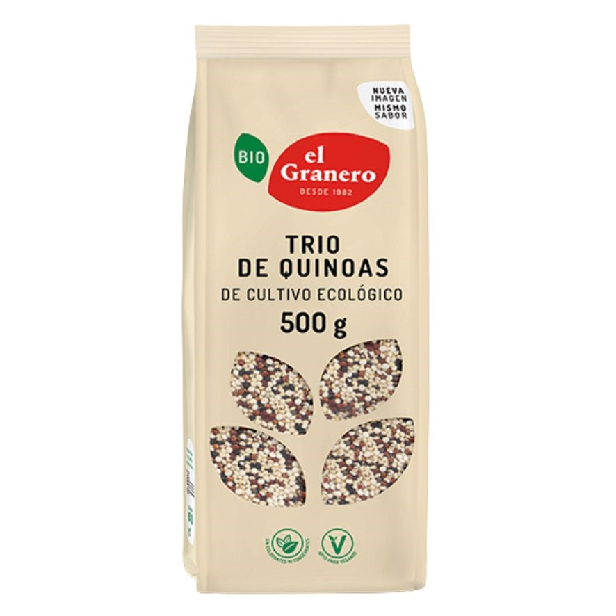 Trio de Quinoas Bio 500 gr | El Granero Integral - Dietetica Ferrer