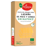 Laminas de Lasaña Sin Gluten 250 gr | El Granero Integral - Dietetica Ferrer