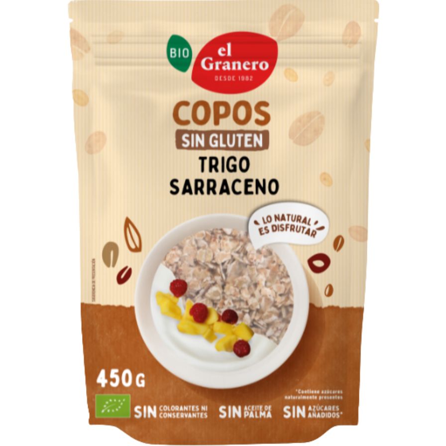 Copos de Trigo Sarraceno Bio 450 gr | El Granero Integral - Dietetica Ferrer