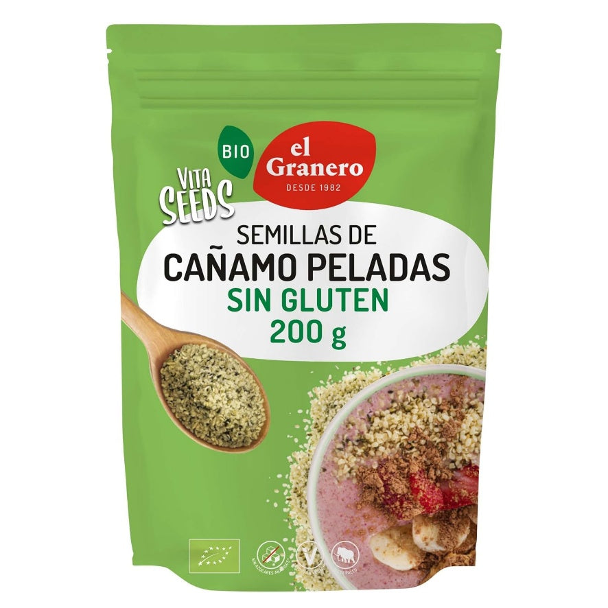 Vitaseeds Semillas De Cáñamo Pelado Bio 200 gr | El Granero Integral
