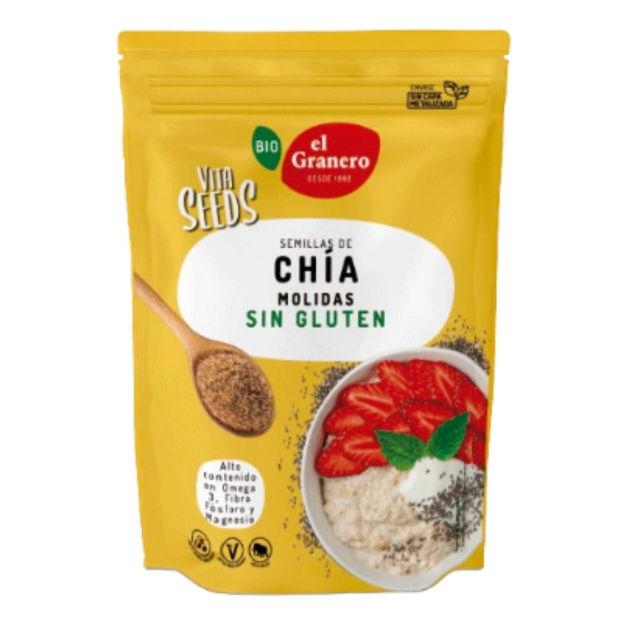 Vitaseeds Semillas De Chía Molidas Bio 200 gr | El Granero Integral - Dietetica Ferrer