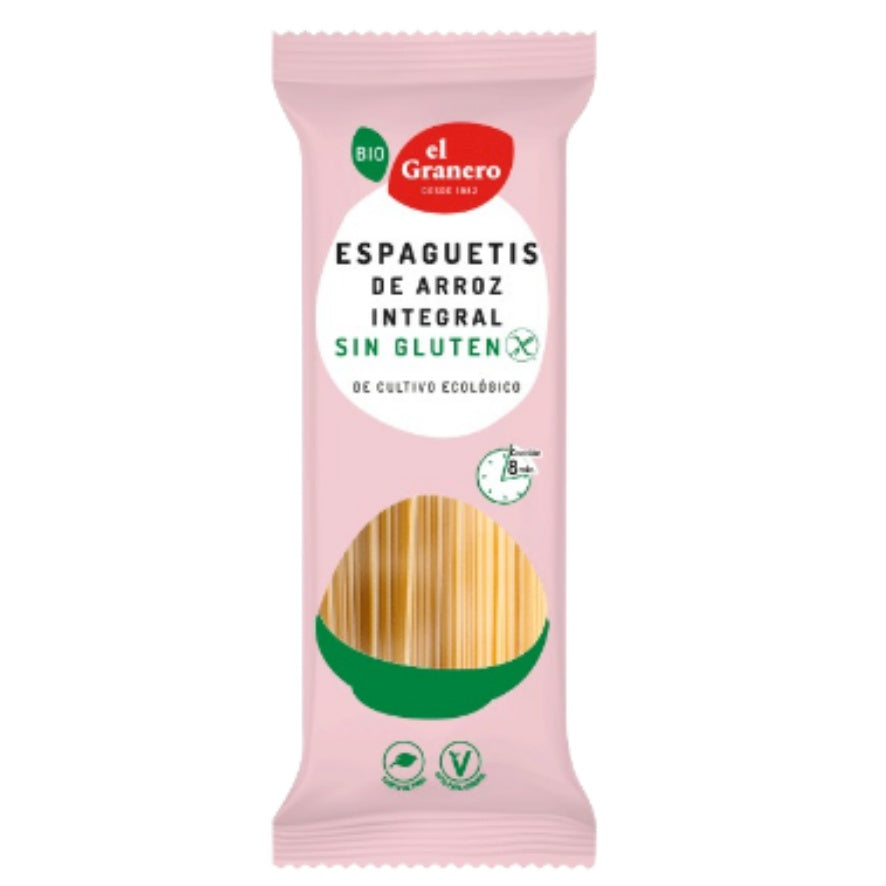 Espaguetis de Arroz Integral Bio 500 gr | El Granero Integral