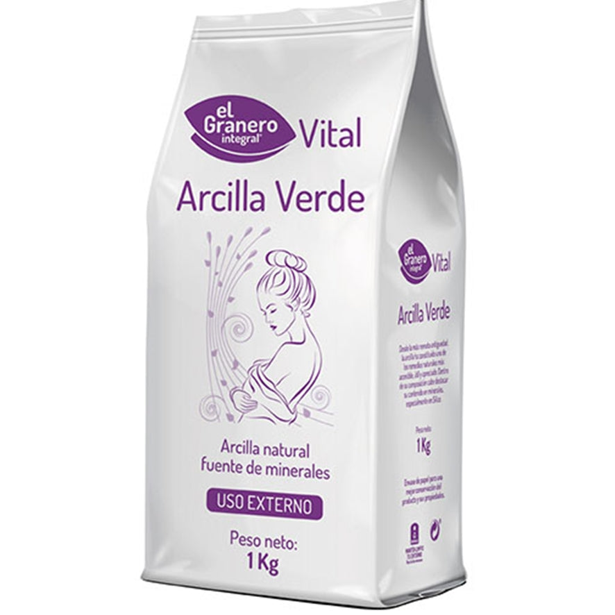 Arcilla Verde En Polvo 1 Kg | El Granero Integral - Dietetica Ferrer