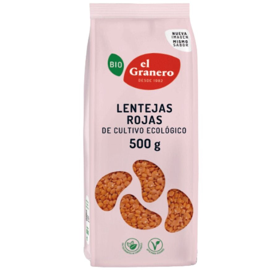Lentejas Rojas 500 gr Bio | El Granero Integral
