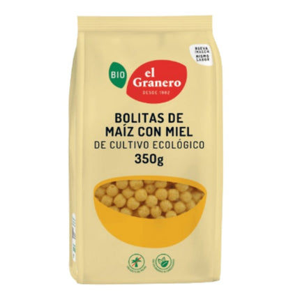 Bolitas de Maiz Con Miel Bio 400 gr | El Granero Integral - Dietetica Ferrer