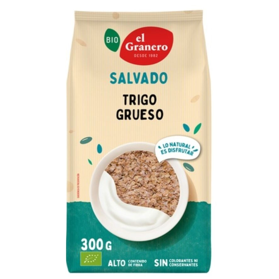 Salvado de Trigo Grueso Bio 300 gr | El Granero Integral