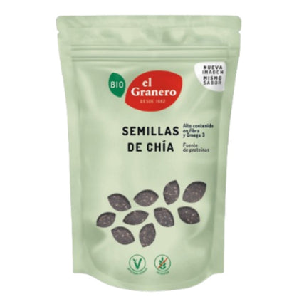 Semillas de Chia Bio 500 gr | El Granero Integral - Dietetica Ferrer