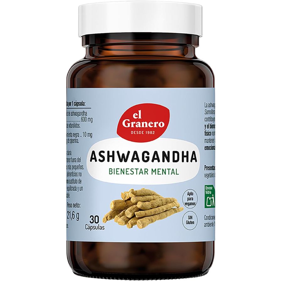 Ashwagandha 30 Cápsulas | El Granero Integral