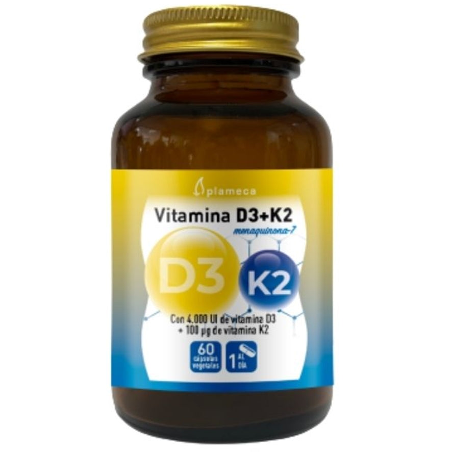 Vitamina D3 K2 60 Cápsulas | Plameca - Dietetica Ferrer