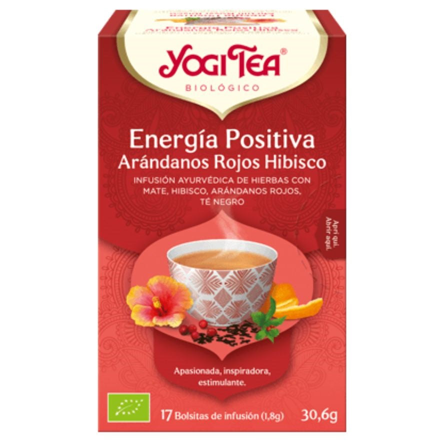 Te Energia Positiva Arandanos Rojos Hibisco Bio | Yogi Tea - Dietetica Ferrer