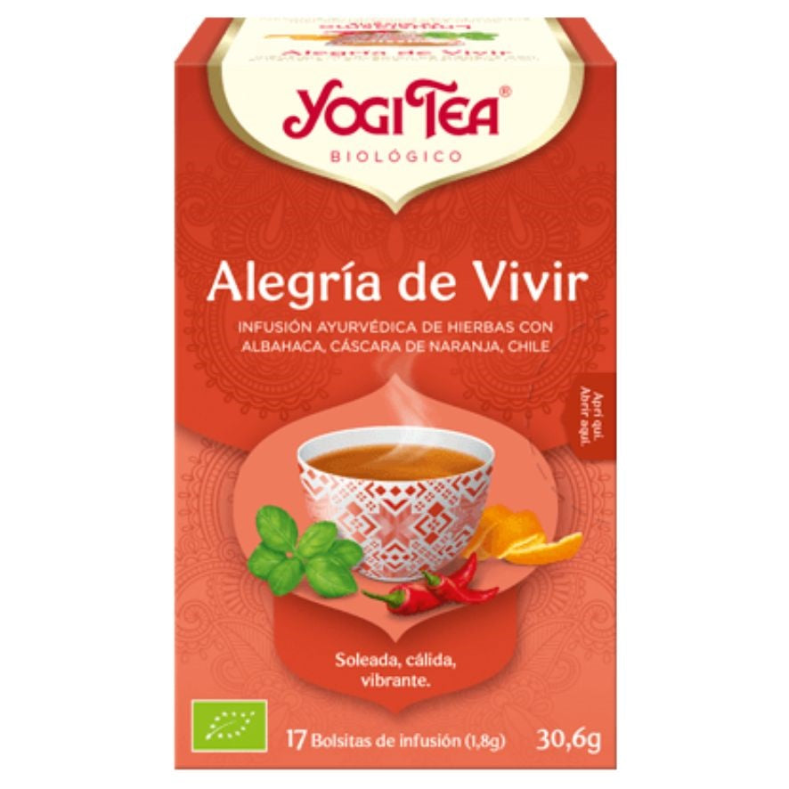 Te Alegría de Vivir Bio 30 gr | Yogi Tea - Dietetica Ferrer