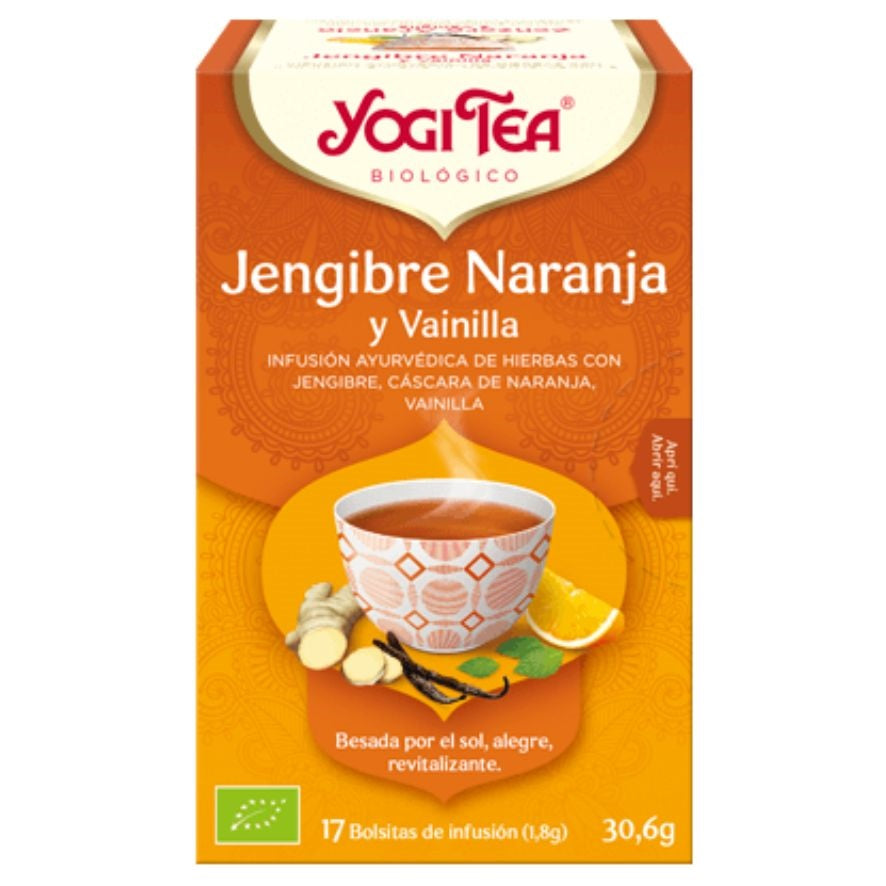 Te Jengibre Naranja y Vainilla Bio | Yogi Tea - Dietetica Ferrer