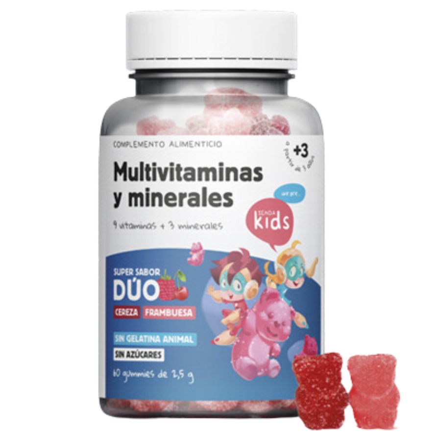 Multivitaminas y Minerales 60 Gominolas | Senda Kids - Dietetica Ferrer