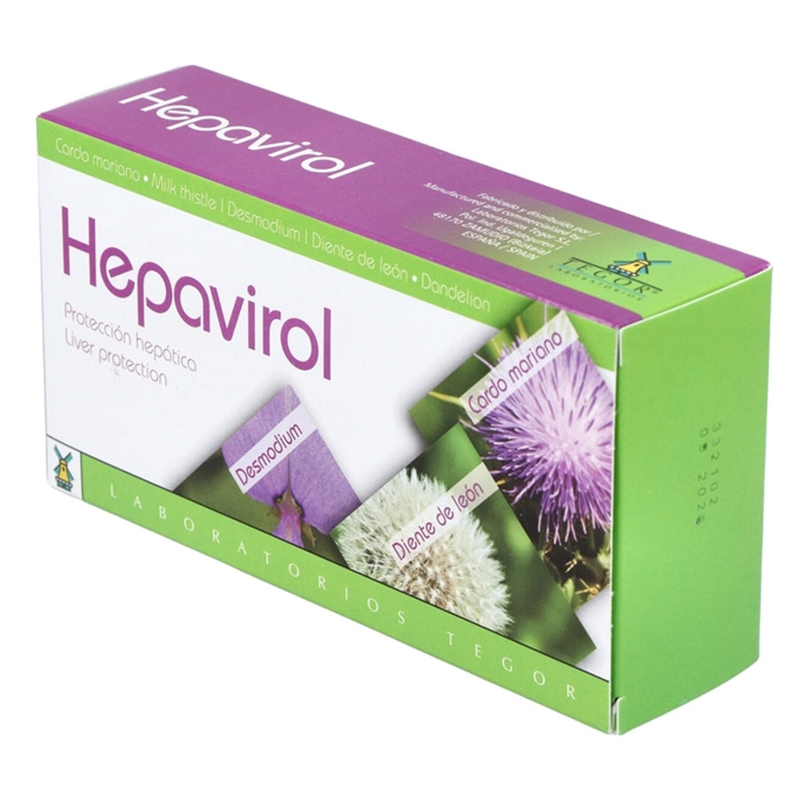 Hepavirol 60 Capsulas | Tegor - Dietetica Ferrer