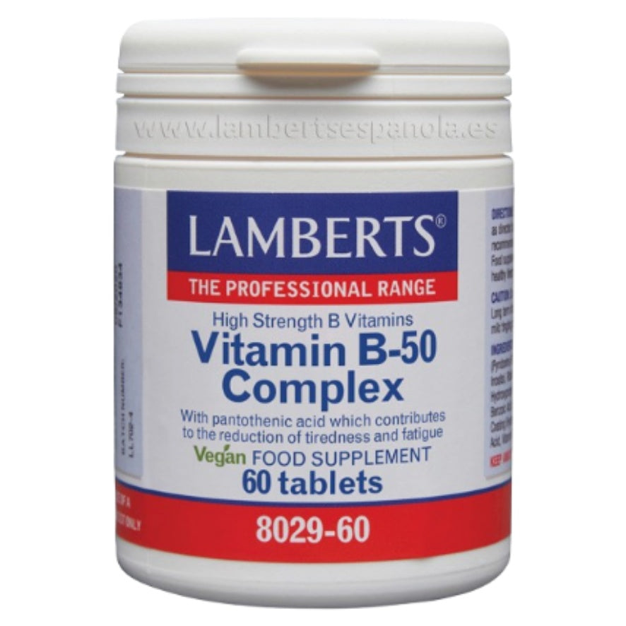 Complejo de Vitaminas B 50 60 Tabletas | Lamberts - Dietetica Ferrer