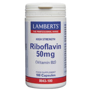 Riboflavina 50 mg (Vitamina B2) 100 Cápsulas | lamberts