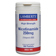 Nicotinamida 250 mg (Vitamina B3) 100 Tabletas | Lamberts - Dietetica Ferrer