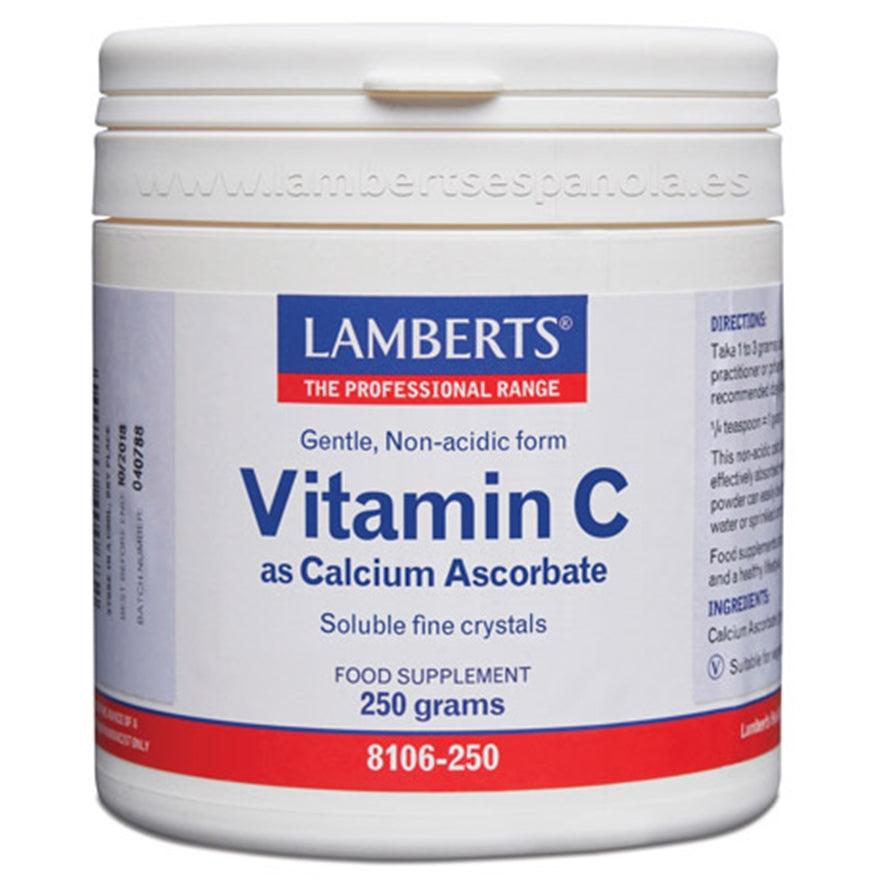 Ascorbato de Calcio 250 gr | Lamberts - Dietetica Ferrer