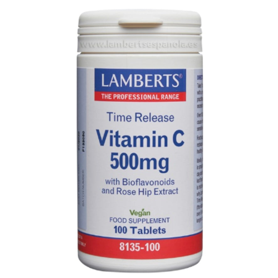 Vitamina C 500 mg LS con Bioflavonoides y Escaramujo | Lamberts - Dietetica Ferrer