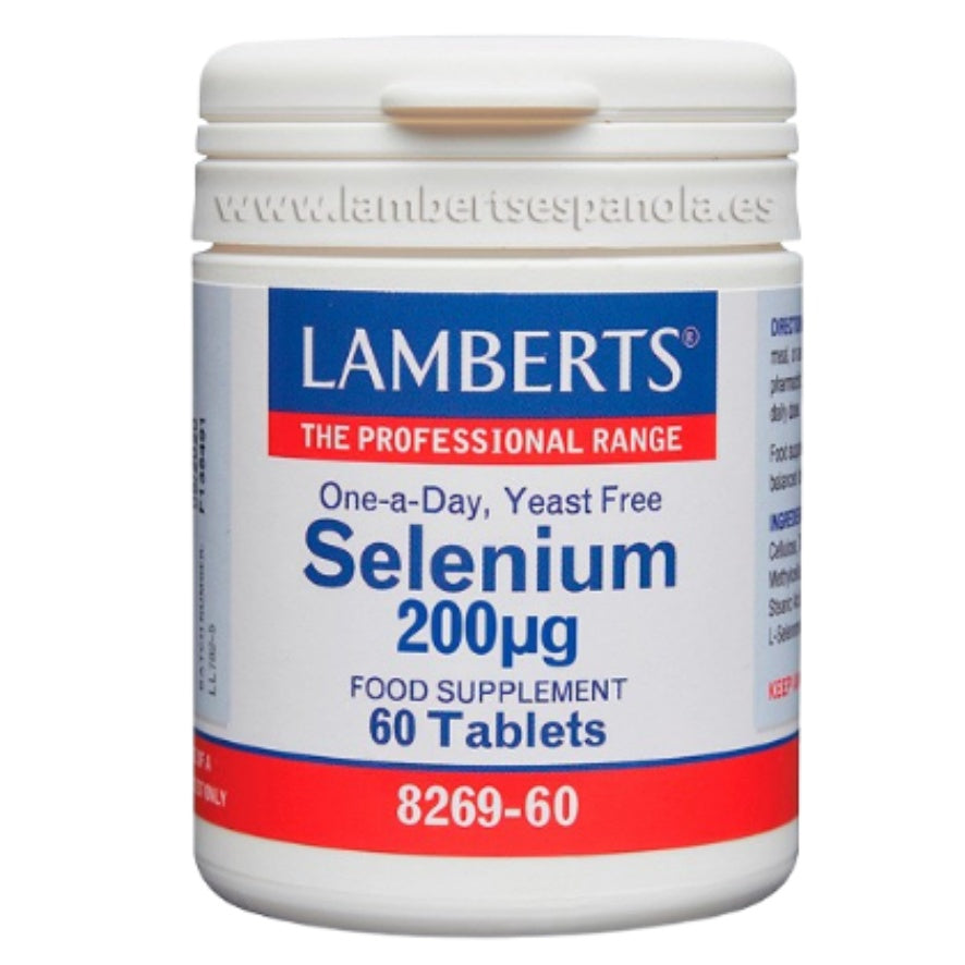 Selenio 200 µg 60 Tabletas | Lamberts