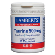 Taurina 500 mg 60 Capsulas | Lamberts - Dietetica Ferrer