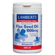 Aceite de semillas de Lino 1000 mg 90 Capsulas | Lamberts - Dietetica Ferrer